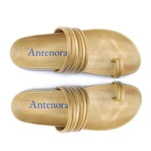 Designer Italian luxury footbed sandals, Hand made in Italy NWT SS2025